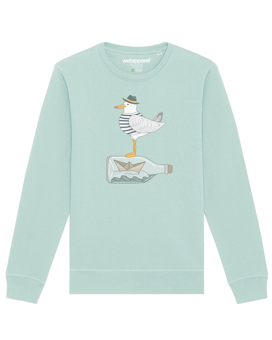 Толстовка Watapparel Möwe mit Hut, лазурный 
Толстовка Watapparel Möwe mit Hut, лазурный