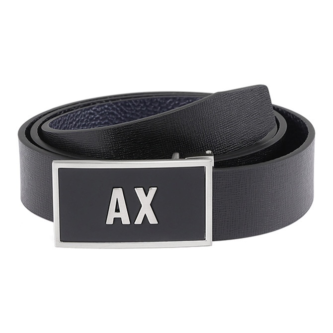 ARMANI EXCHANGE Ремень с пряжкой-логотипом, Black/Marine Blue
ARMANI EXCHANGE Ремень с пряжкой-логотипом, Black/Marine Blue