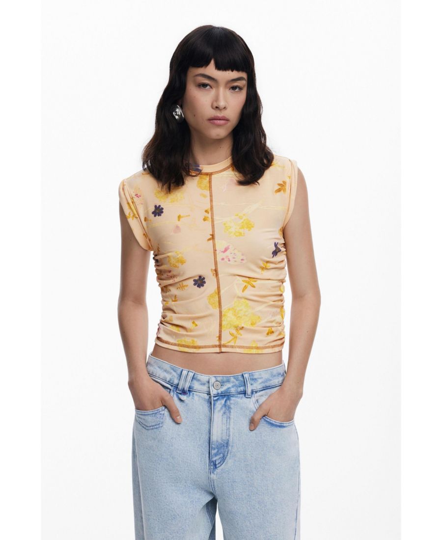 Женская футболка из лиоцелла с цветочным принтом Desigual, Medium beige
Женская футболка из лиоцелла с цветочным принтом Desigual, Medium beige