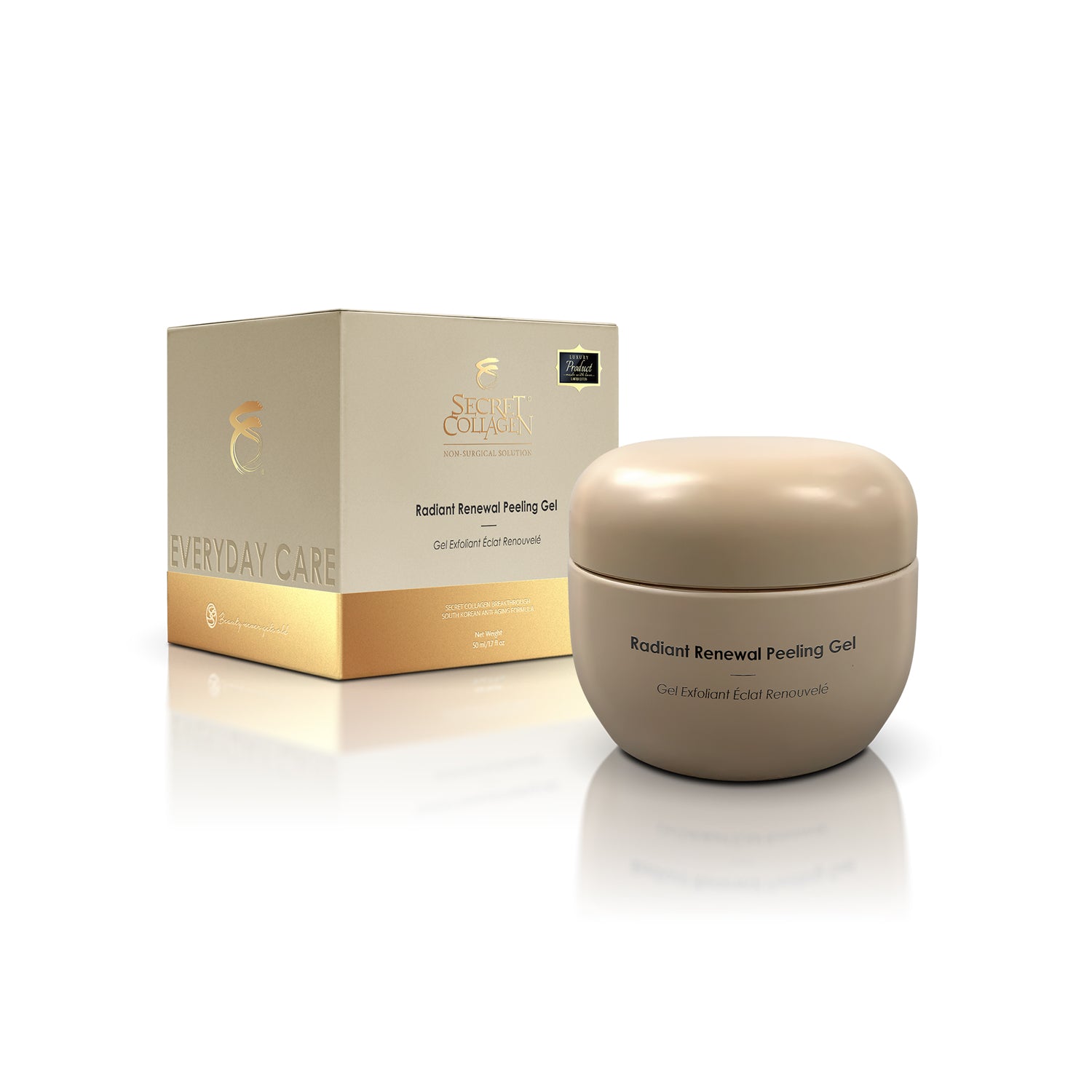 Отшелушивающий гель для сияния кожи Secret Collagen, 1,7 унции
Отшелушивающий гель для сияния кожи Secret Collagen, 1,7 унции