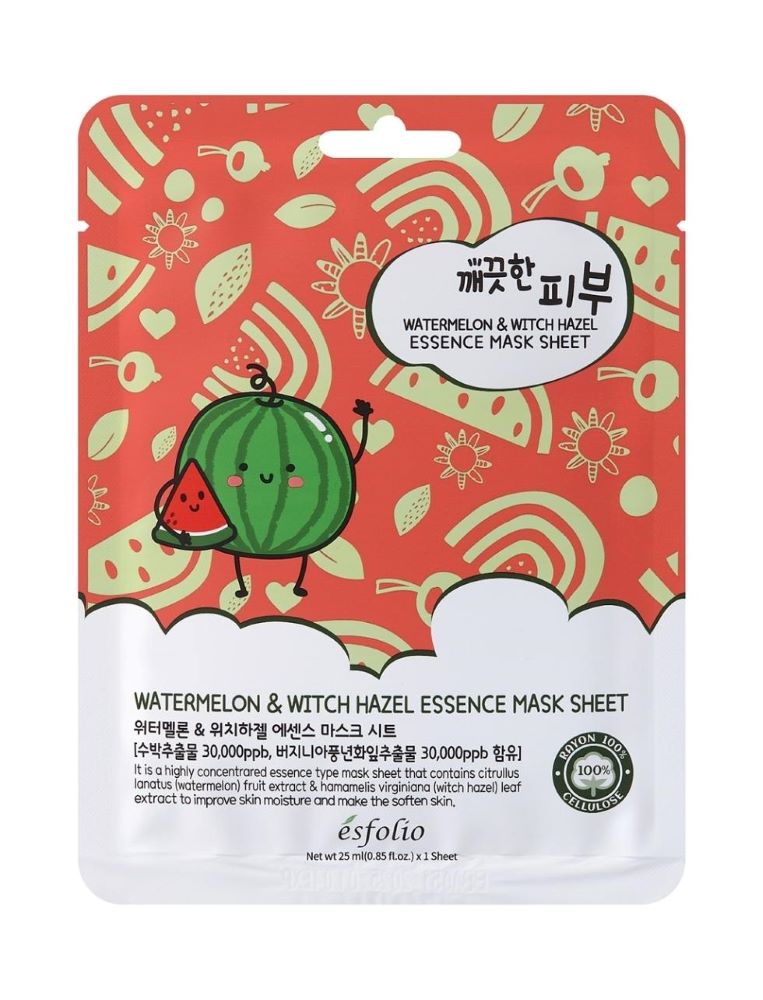 Увлажняющая тканевая маска с экстрактом арбуза pure skin watermelon essence mask sheet Esfolio, количество 1 шт.
Увлажняющая тканевая маска с экстрактом арбуза pure skin watermelon essence mask sheet Esfolio, количество 1 шт.