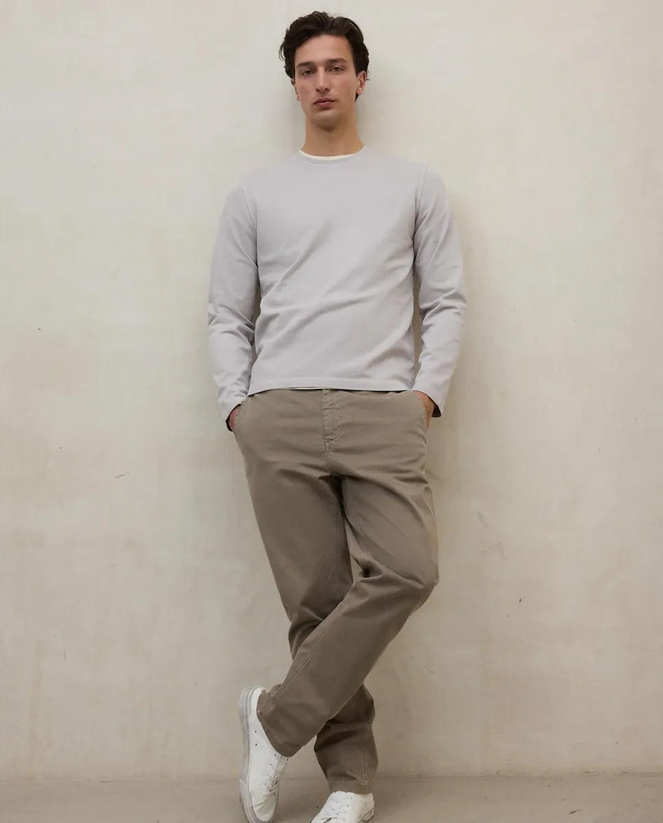 Мужская футболка с длинным рукавом и принтом на спине Ecoalf, светло-серый
Мужская футболка с длинным рукавом и принтом на спине Ecoalf, светло-серый