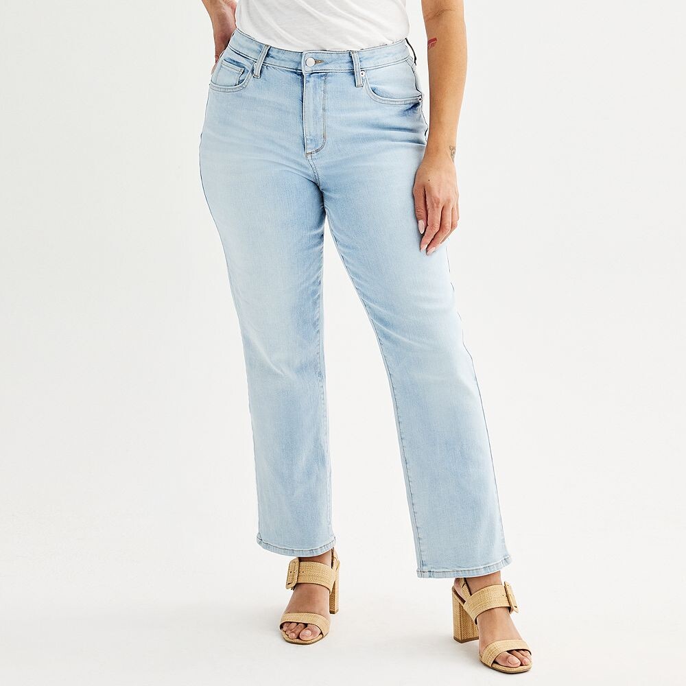 Женские прямые джинсы Sonoma Goods For Life с высокой посадкой и пышными формами, цвет Light Wash
Женские прямые джинсы Sonoma Goods For Life с высокой посадкой и пышными формами, цвет Light Wash