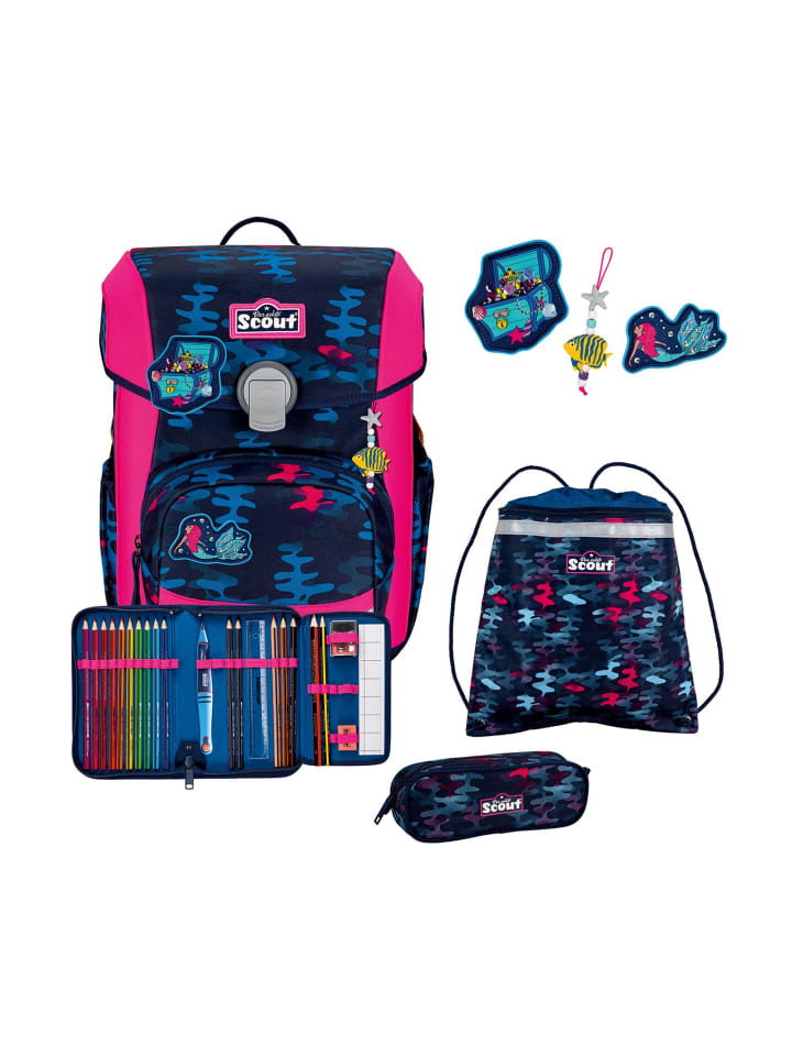 Scout Набор школьных сумок Neo, 4 предмета, цвет «Волшебное море»
Scout Набор школьных сумок Neo, 4 предмета, цвет «Волшебное море»
