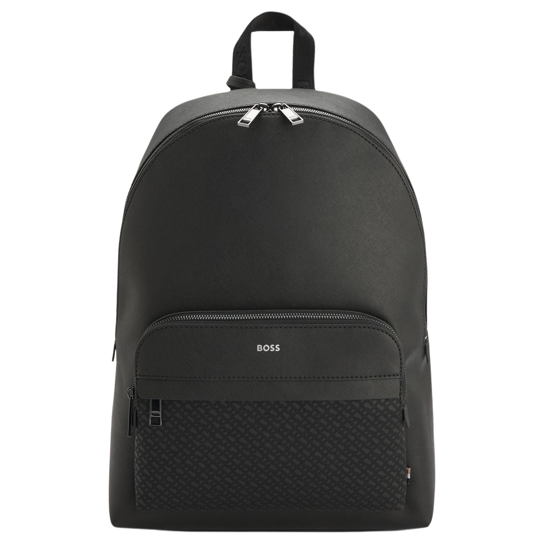 HUGO BOSS Переработанная кожаная рюкзак унисекс черный
HUGO BOSS Переработанная кожаная рюкзак унисекс черный