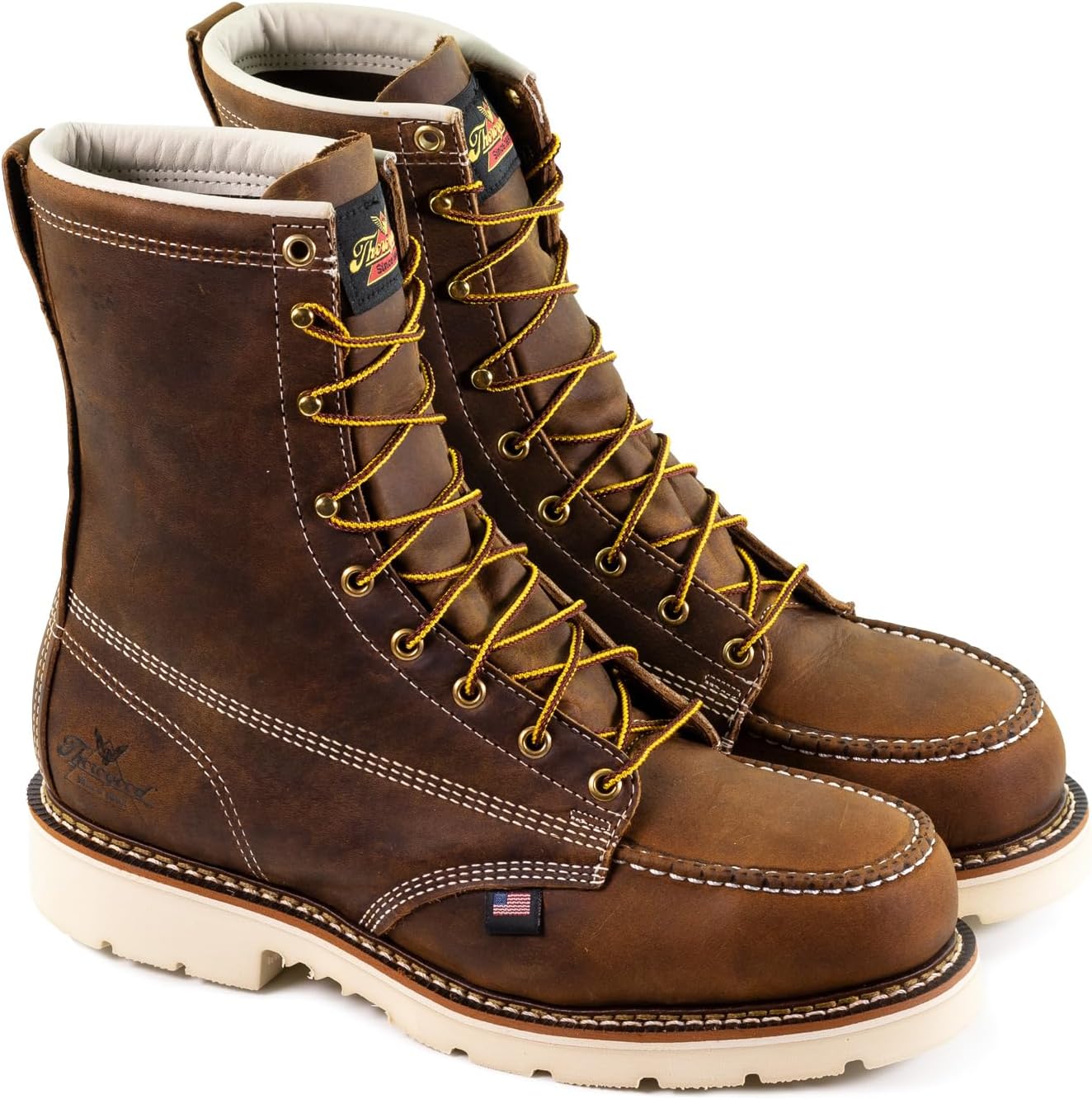 Ботинки Thorogood Emperor Toe 8 с композитным носком для мужчин - премиальная кожаная обувь с широкой областью носка и противоскользящей подошвой MAXWear 90 с каблуком, стойкими к электрическим опасностям (EH), коричневый
Ботинки Thorogood Emperor Toe 8 с композитным носком для мужчин - премиальная кожаная обувь с широкой областью носка и противоскользящей подошвой MAXWear 90 с каблуком, стойкими к электрическим опасностям (EH), коричневый
