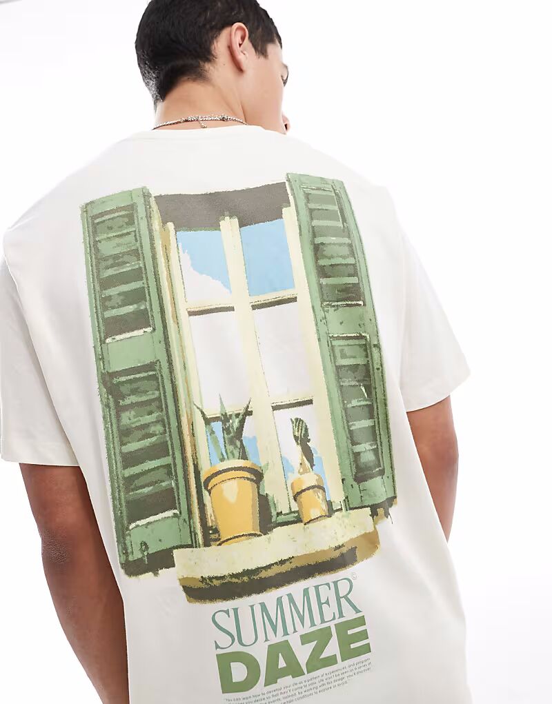 Футболка Jack & Jones oversize с принтом «Летняя дымка» бежевого цвета
Футболка Jack & Jones oversize с принтом «Летняя дымка» бежевого цвета