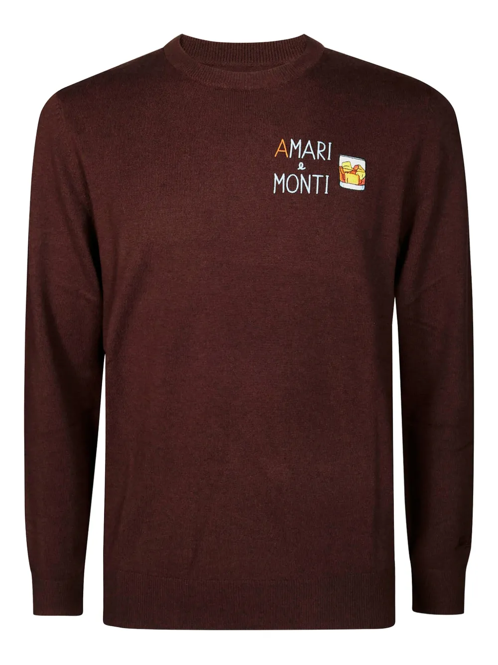 Вышитый свитер с круглым вырезом Mc2 Saint Barth, коричневый
Вышитый свитер с круглым вырезом Mc2 Saint Barth, коричневый