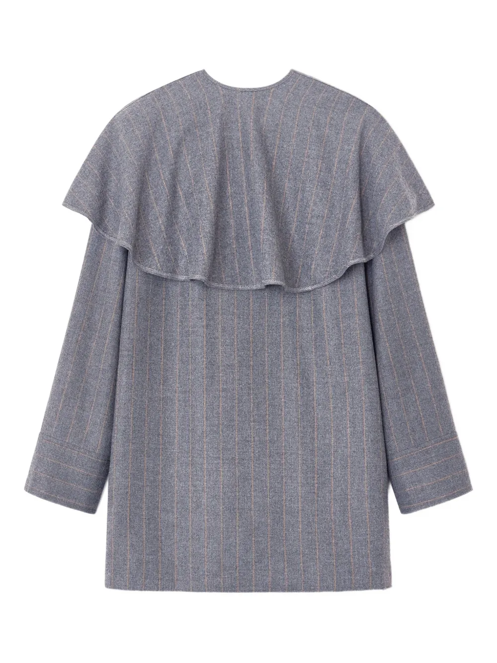 Платье в тонкую полоску с оборками GANNI, серый
Платье в тонкую полоску с оборками GANNI, серый