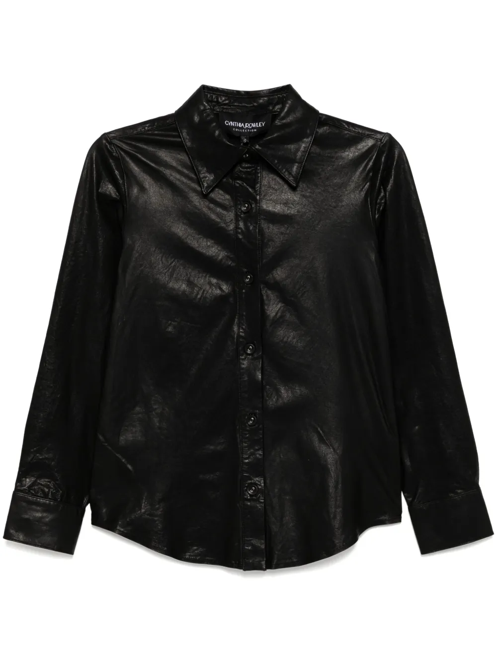 Кожаная рубашка Cynthia Rowley, черный
Кожаная рубашка Cynthia Rowley, черный