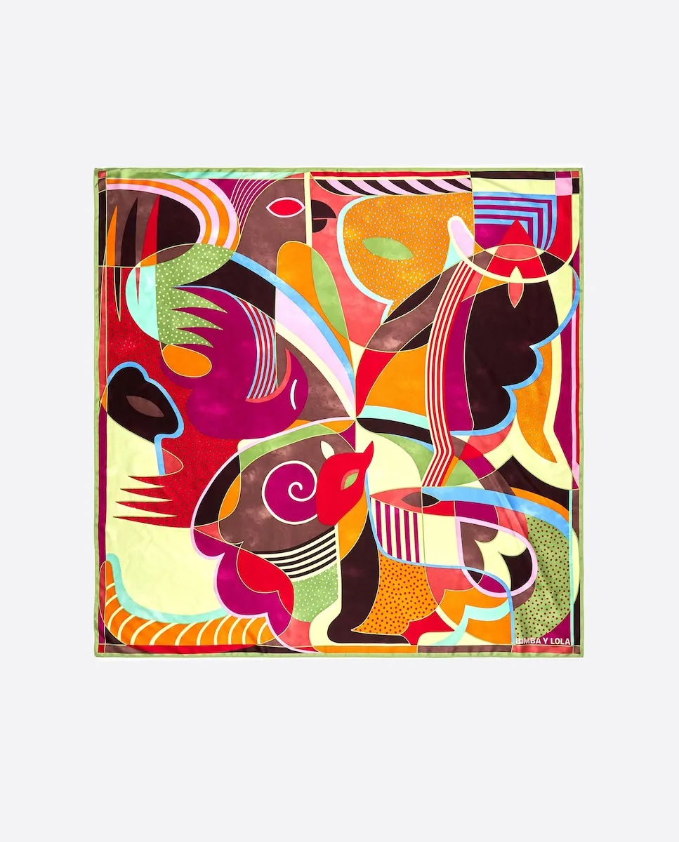 Шарф с геометрическим узором бордового цвета Bimba y Lola
Шарф с геометрическим узором бордового цвета Bimba y Lola