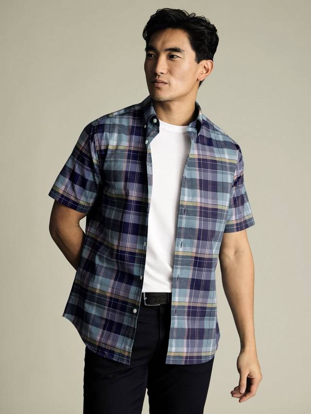 Хлопковая клетчатая рубашка с короткими рукавами и пуговицами Slim Fit Charles Tyrwhitt, Spearmint
Хлопковая клетчатая рубашка с короткими рукавами и пуговицами Slim Fit Charles Tyrwhitt, Spearmint