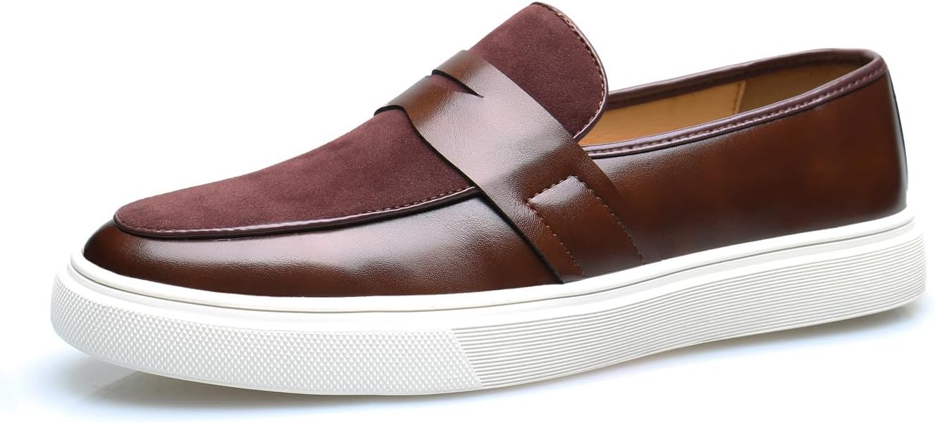 Мужские лоферы повседневные классические слипоны стильные пенни-лоферы модные деловые свадебные удобные туфли для прогулок Santimon, коричневый
Мужские лоферы повседневные классические слипоны стильные пенни-лоферы модные деловые свадебные удобные туфли для прогулок Santimon, коричневый