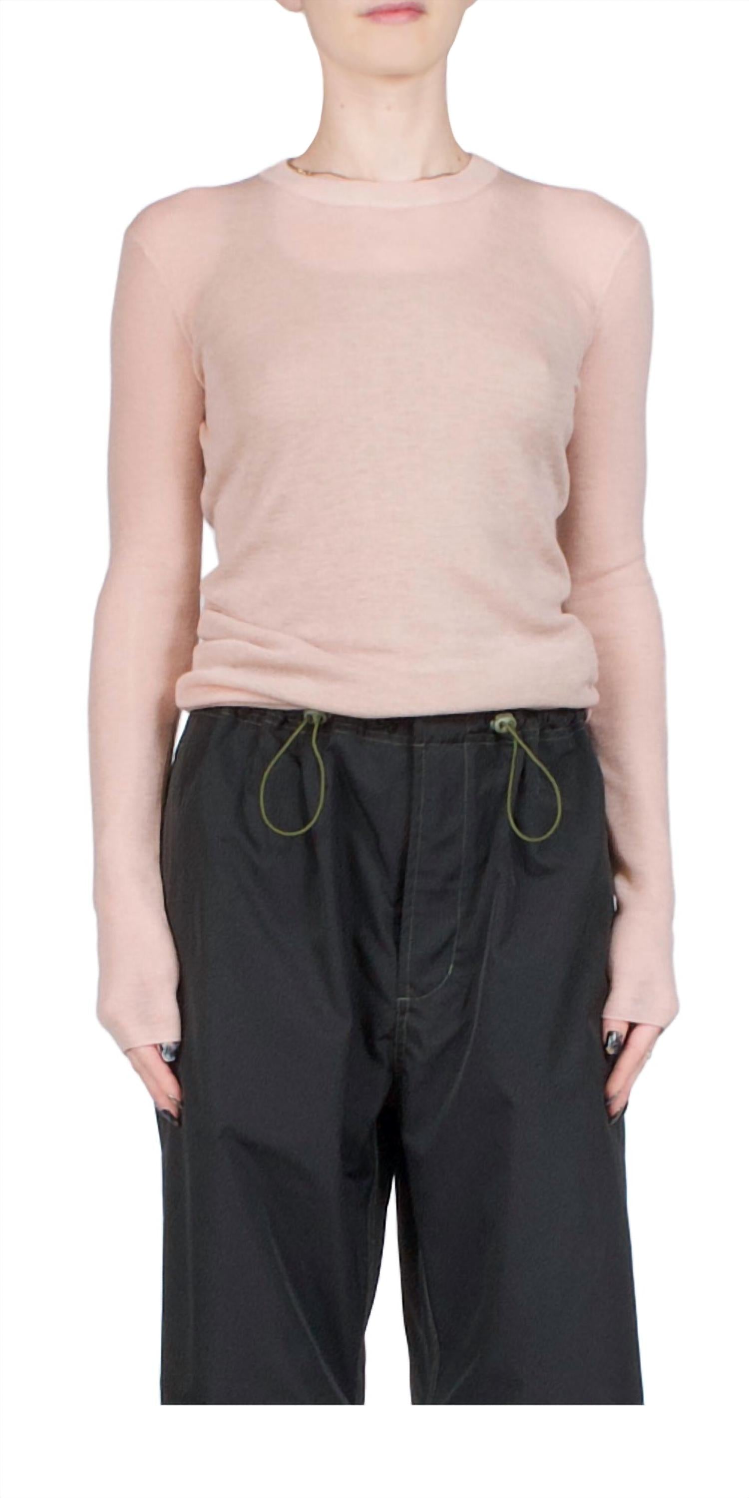 Розовый облегающий свитер с круглым вырезом 6397
Розовый облегающий свитер с круглым вырезом 6397