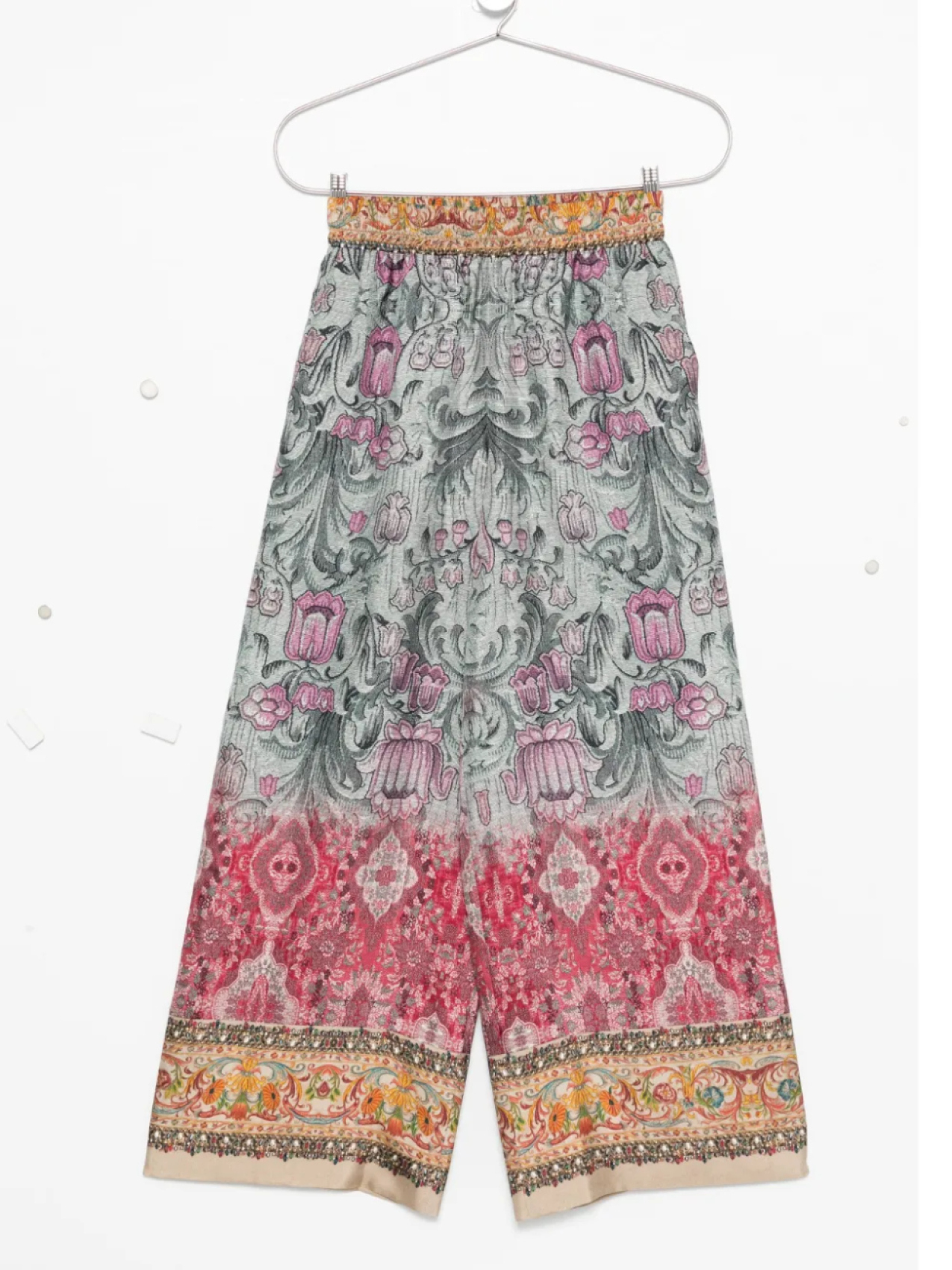 Шелковые брюки с цветочным принтом от Pierre-Louis Mascia, зеленый
Шелковые брюки с цветочным принтом от Pierre-Louis Mascia, зеленый