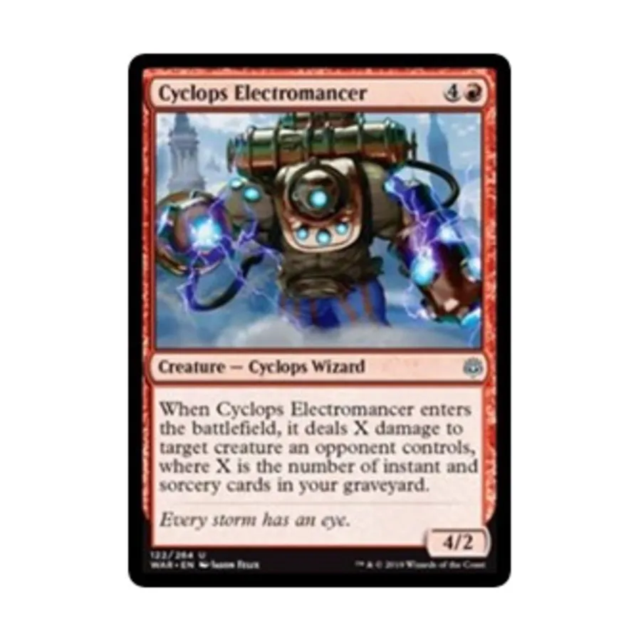 CCG Циклоп Электромант (U), MTG - War of the Spark 
CCG Циклоп Электромант (U), MTG - War of the Spark