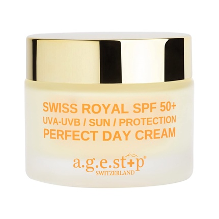 Swiss Royal SPF 50+ Дневной крем для лица с SPF-фильтром Антивозрастной увлажняющий крем A.G.E.Stop
Swiss Royal SPF 50+ Дневной крем для лица с SPF-фильтром Антивозрастной увлажняющий крем A.G.E.Stop