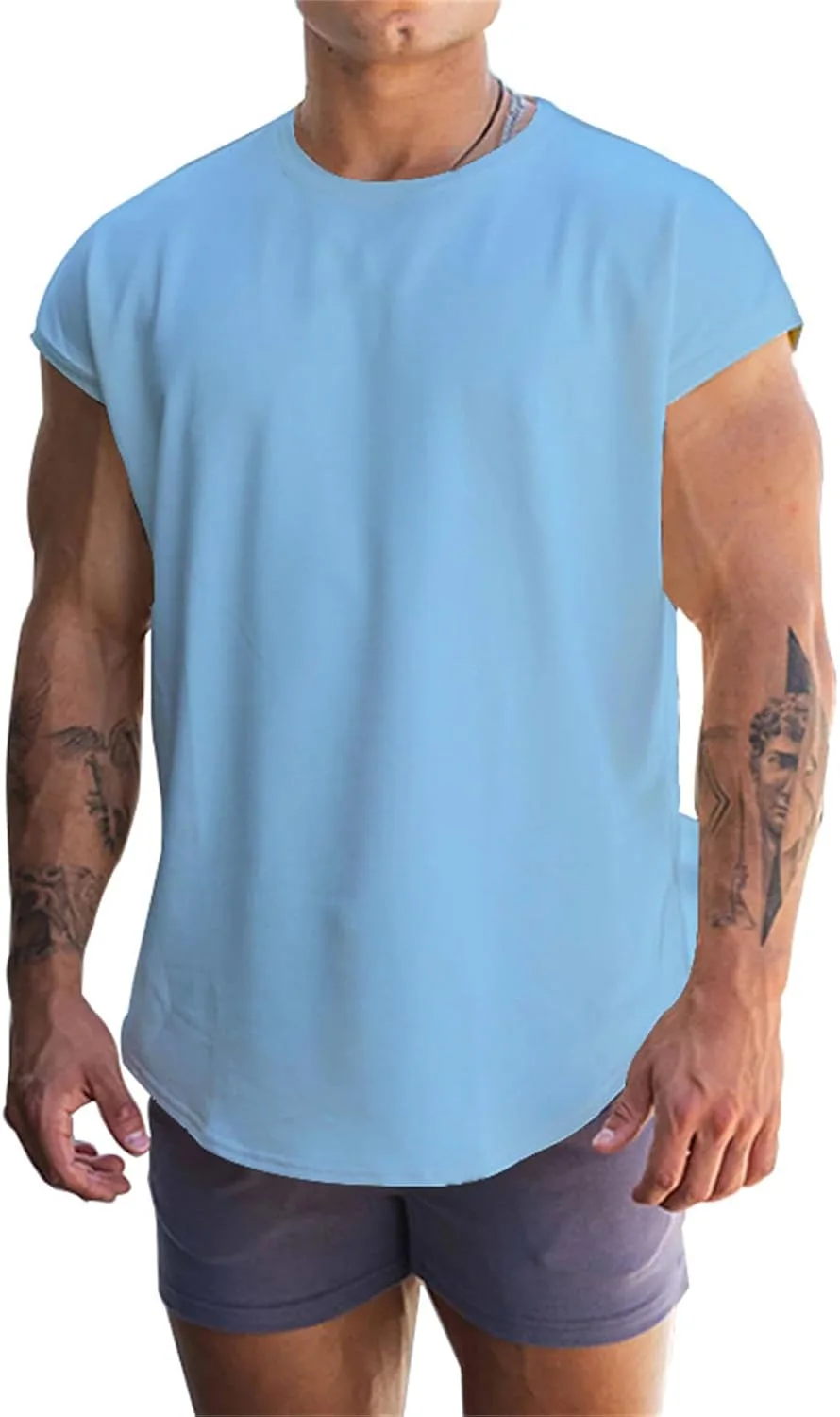 Мужская хлопковая футболка с коротким рукавом для тренировок, Slim Fitted Crewneck Longline CHXLQQX
Мужская хлопковая футболка с коротким рукавом для тренировок, Slim Fitted Crewneck Longline CHXLQQX