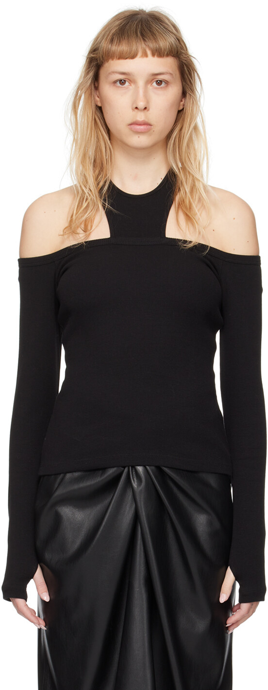 MSGM Черная футболка с длинным рукавом и вырезом, Черный, MSGM Черная футболка с длинным рукавом и вырезом
MSGM Черная футболка с длинным рукавом и вырезом, Черный, MSGM Черная футболка с длинным рукавом и вырезом