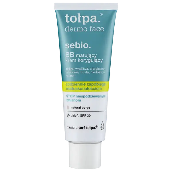 Матирующий корректирующий крем для лица с spf30, 40 мл Tołpa Dermo face sebio bb 
Матирующий корректирующий крем для лица с spf30, 40 мл Tołpa Dermo face sebio bb