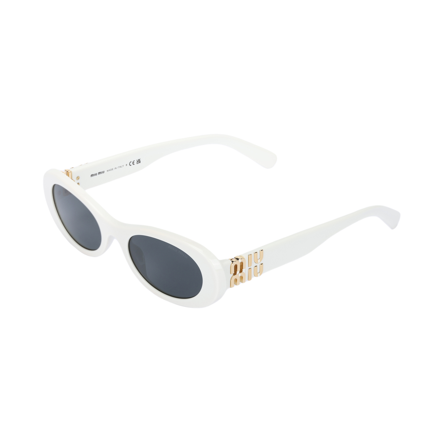 Ацетатные овальные солнцезащитные очки женские белые MIU MIU
Ацетатные овальные солнцезащитные очки женские белые MIU MIU