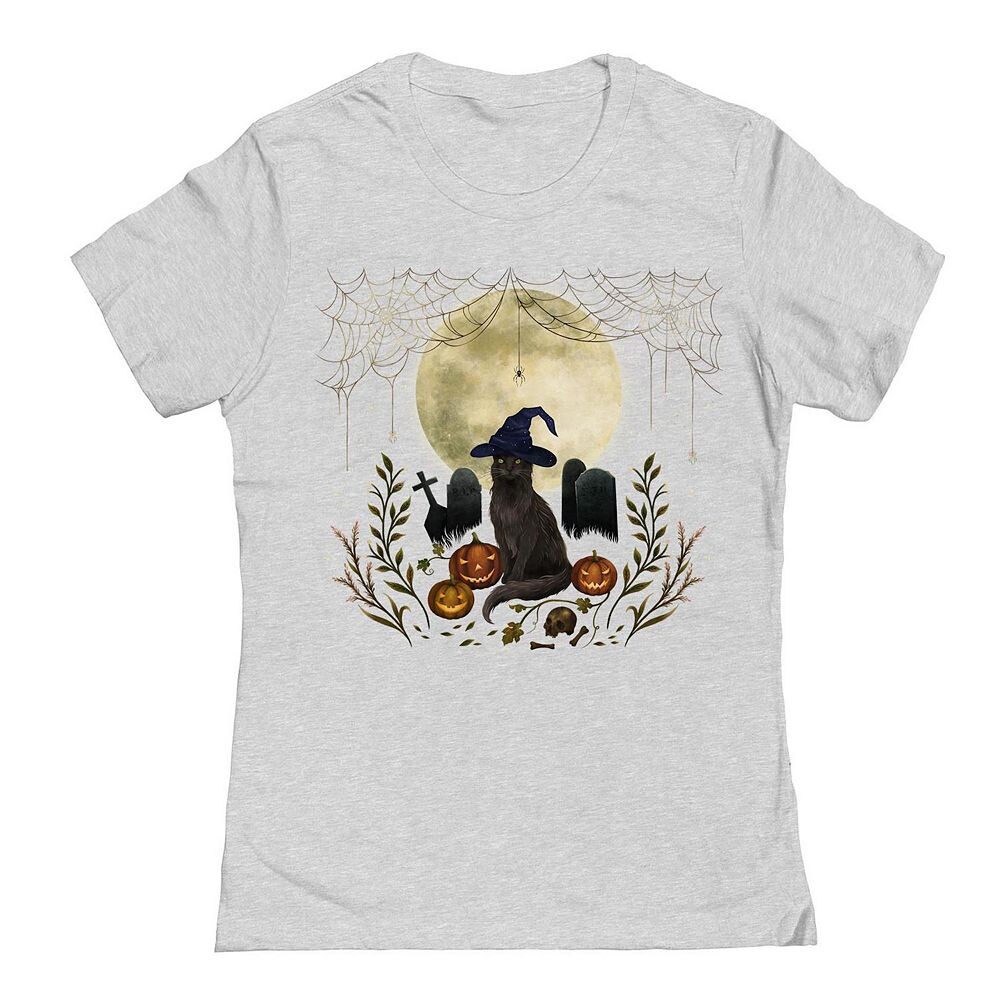 Футболка Junior's The Black Cat с рисунком Хэллоуина, цвет Heather Gray
Футболка Junior's The Black Cat с рисунком Хэллоуина, цвет Heather Gray