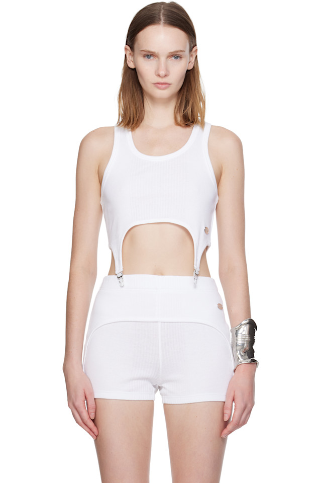 Майка «Бюстгальтер с подвязками» Jean Paul Gaultier, белый
Майка «Бюстгальтер с подвязками» Jean Paul Gaultier, белый