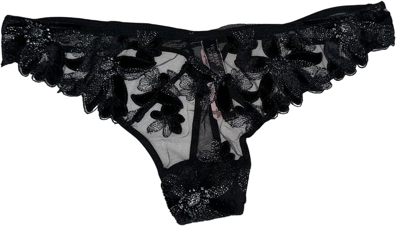 Victoria's Secret Флоральный бархат с вышивкой Трусики-стринги Цвет Black New, Black/Floral
Victoria's Secret Флоральный бархат с вышивкой Трусики-стринги Цвет Black New, Black/Floral