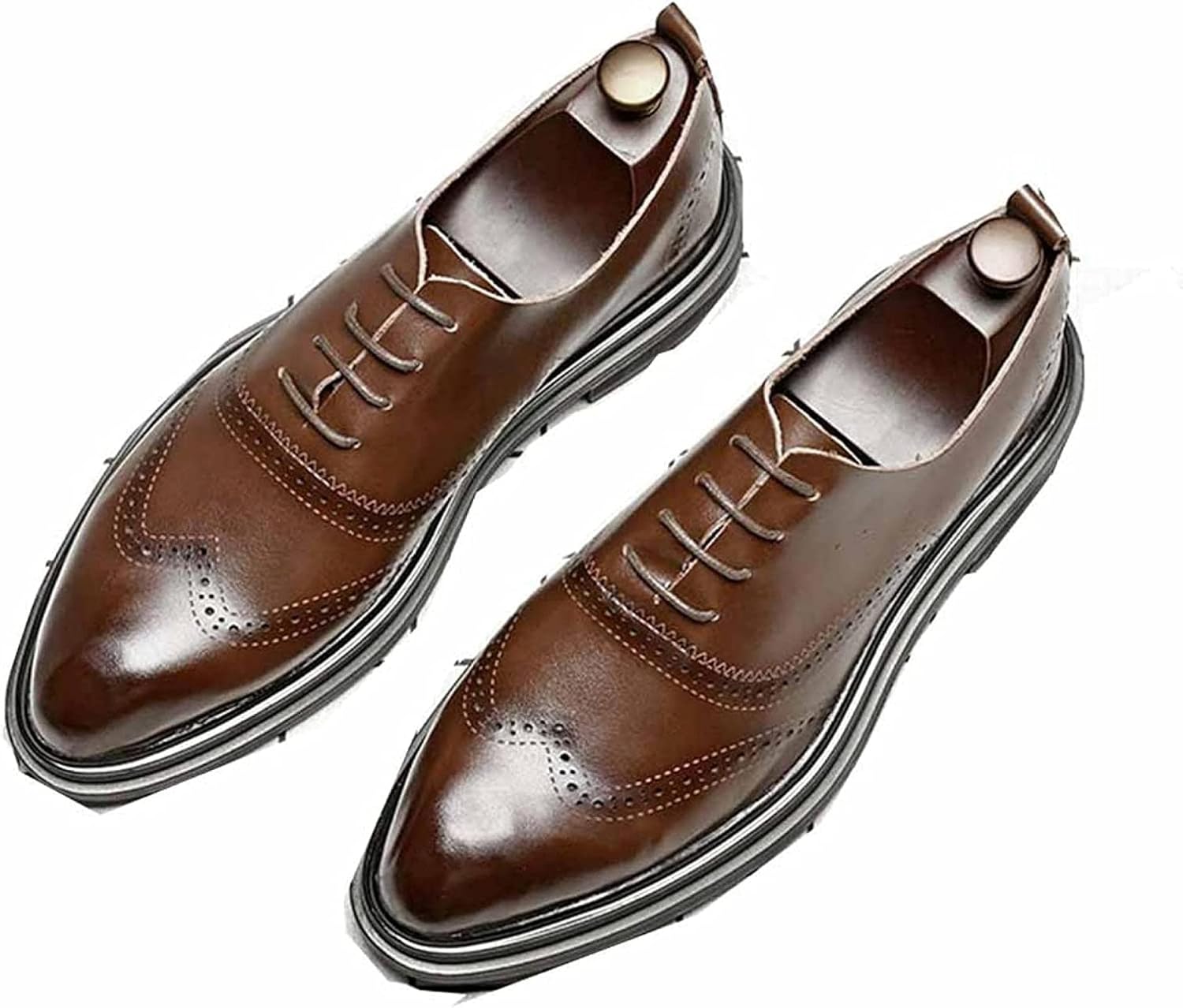 Мужские деловые кожаные туфли Yiozoi, противоскользящие, низкие, на шнуровке, оксфорды, официальные, с заостренным носком, для свадьбы и офиса, броги, коричневый
Мужские деловые кожаные туфли Yiozoi, противоскользящие, низкие, на шнуровке, оксфорды, официальные, с заостренным носком, для свадьбы и офиса, броги, коричневый