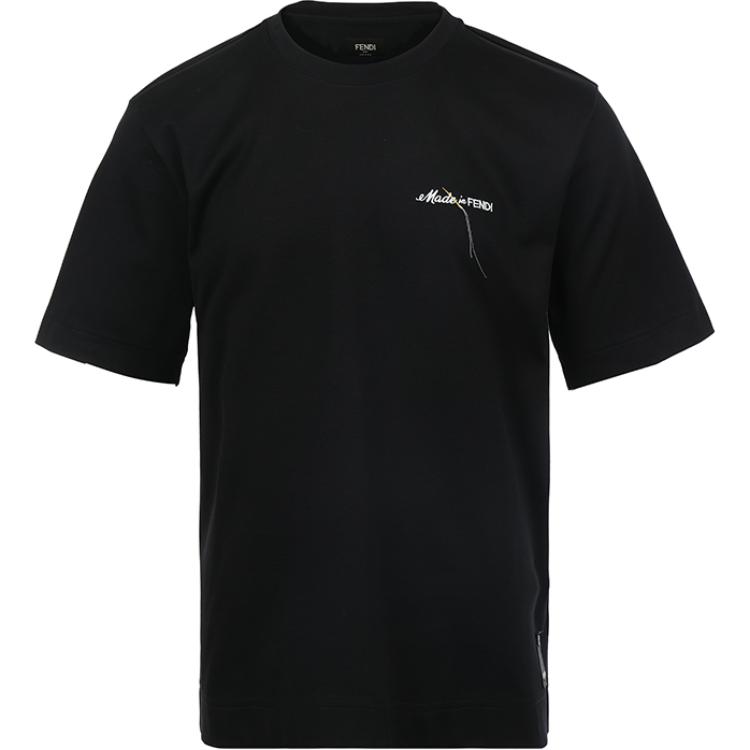 Футболка с вышитым логотипом FENDI, черная
Футболка с вышитым логотипом FENDI, черная