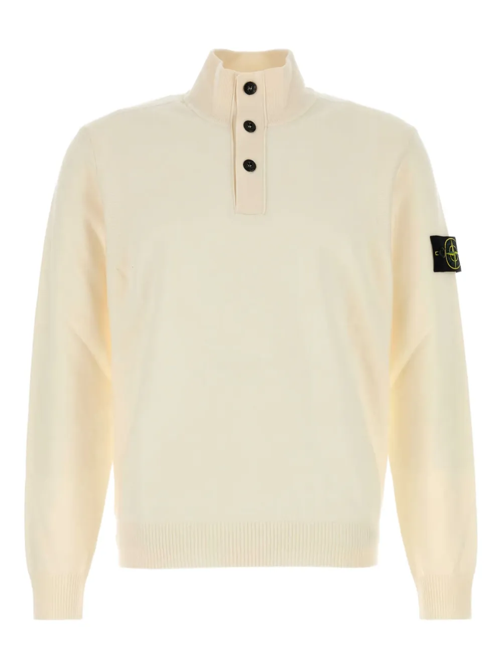 Свитер с высоким воротником Stone Island, белый
Свитер с высоким воротником Stone Island, белый