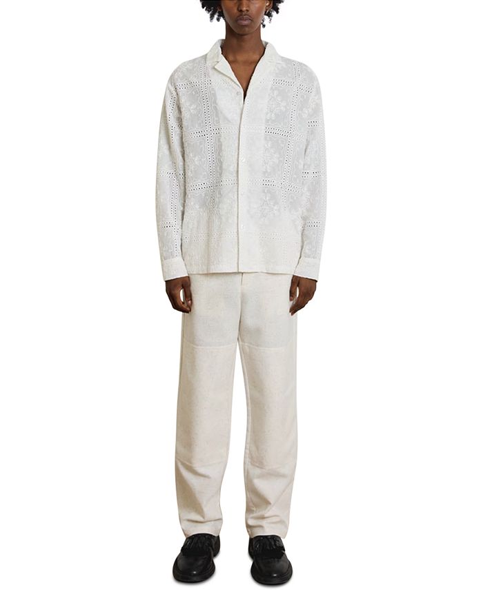 Монток Вышитая Рубашка с Длинным Рукавом KROST, белый
Монток Вышитая Рубашка с Длинным Рукавом KROST, белый