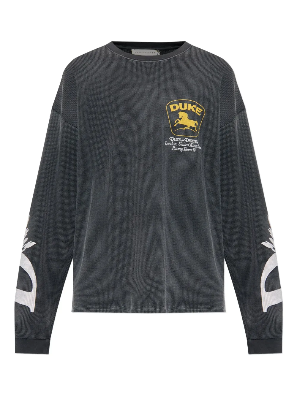 Футболка с длинными рукавами и графическим принтом Duke & Dexter, серый 
Футболка с длинными рукавами и графическим принтом Duke & Dexter, серый
