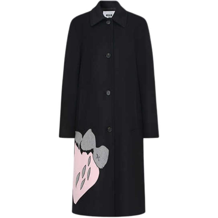 MSGM Женское черное пальто Black, Black
MSGM Женское черное пальто Black, Black