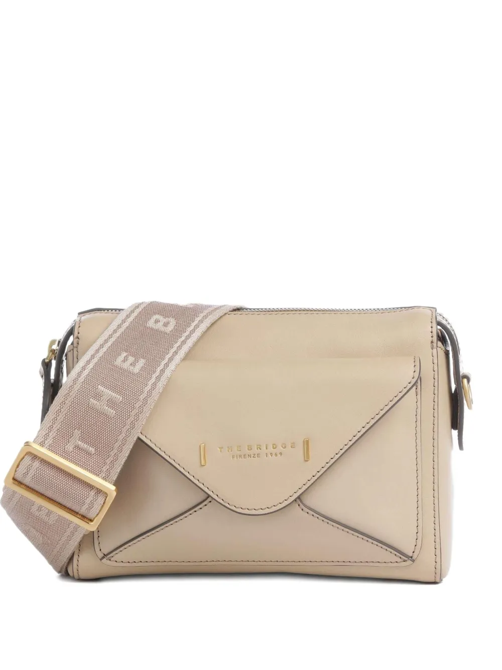 Кожаная сумка через плечо с клапаном-конвертом The Bridge, нейтральный
Кожаная сумка через плечо с клапаном-конвертом The Bridge, нейтральный