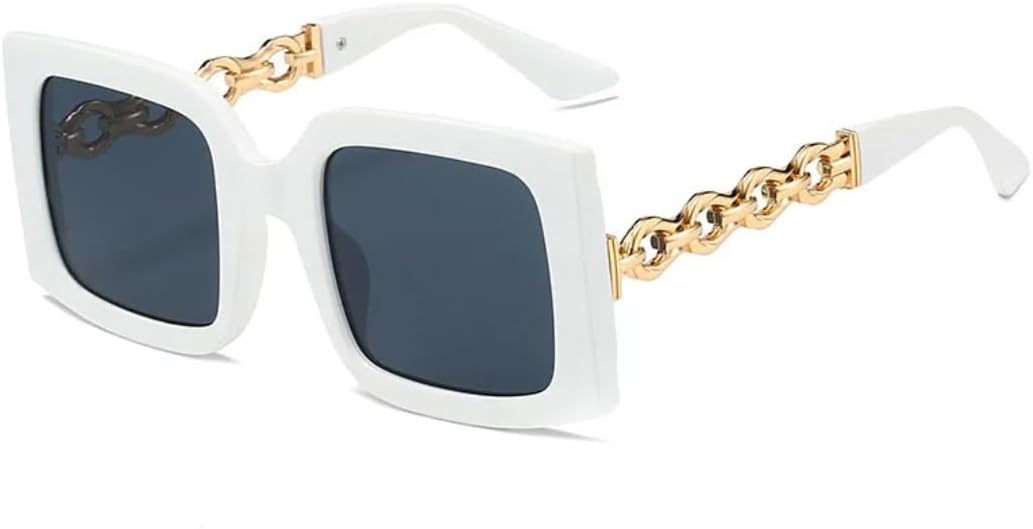 Мужские солнцезащитные очки с широкой цепочкой для женщин и роскошные солнцезащитные зеркала, модные, для активного отдыха, с защитой от УФ-излучения UV400 TVTBBVV, White
Мужские солнцезащитные очки с широкой цепочкой для женщин и роскошные солнцезащитные зеркала, модные, для активного отдыха, с защитой от УФ-излучения UV400 TVTBBVV, White