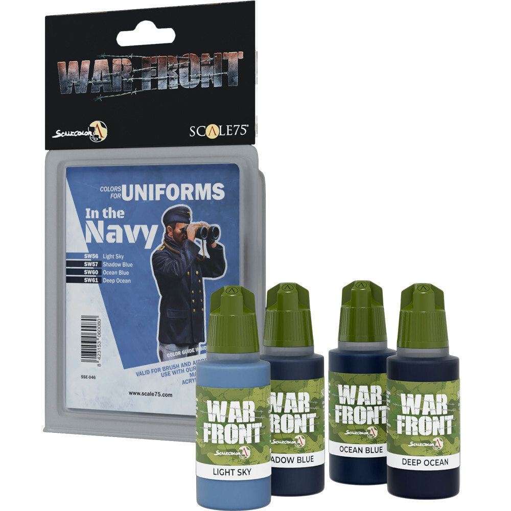 Аксессуары Scale 75 USA War Front Paint Set: Colors for Uniforms - In the Navy
Аксессуары Scale 75 USA War Front Paint Set: Colors for Uniforms - In the Navy
