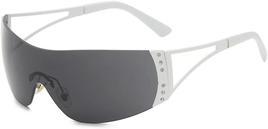 Женские солнцезащитные очки LVTFCO Fashion без оправы с градиентными линзами, цельная конструкция, защита от ультрафиолета, белый/черный, один размер, White Black
Женские солнцезащитные очки LVTFCO Fashion без оправы с градиентными линзами, цельная конструкция, защита от ультрафиолета, белый/черный, один размер, White Black