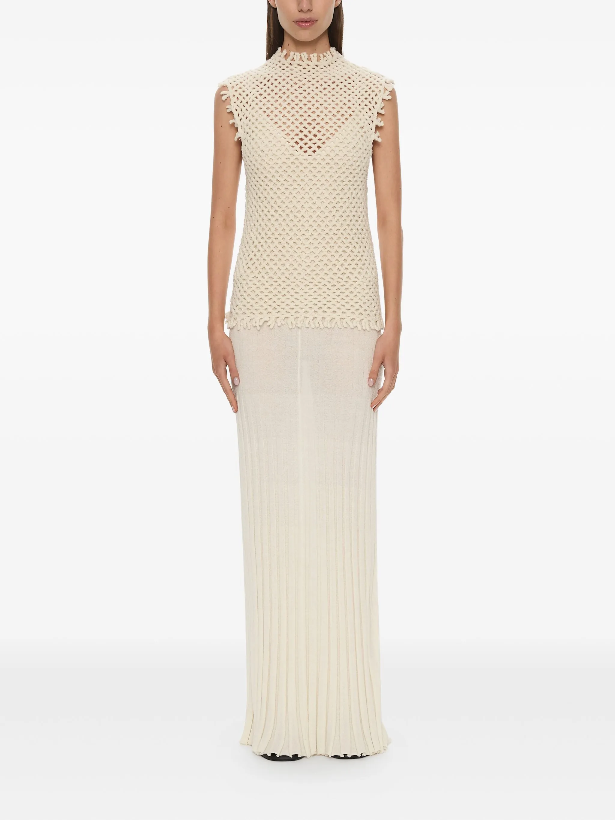 Платье макси Lattice без рукавов Christopher Esber, бежевый
Платье макси Lattice без рукавов Christopher Esber, бежевый