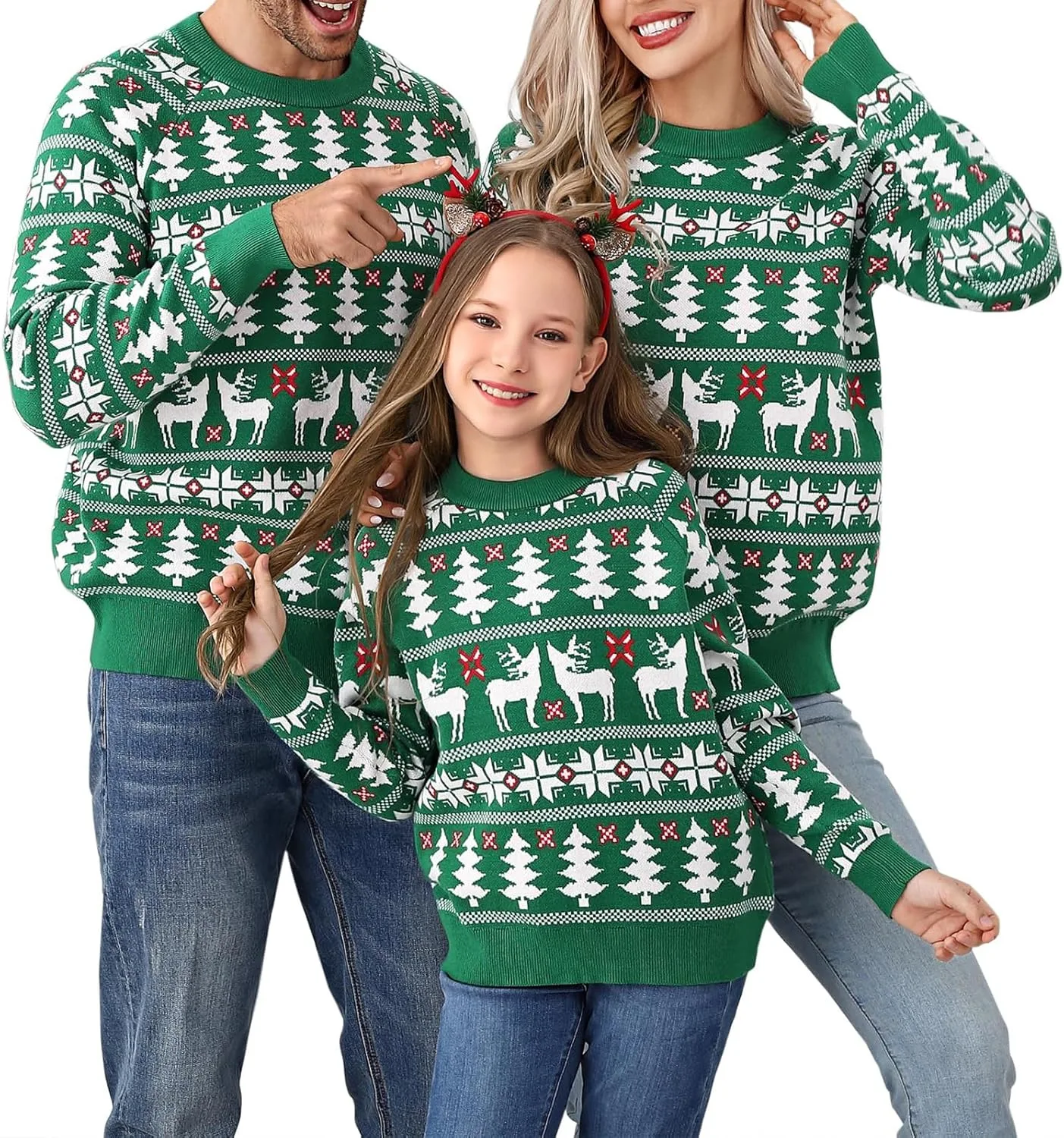 Семейные рождественские свитера Ugly Knitted Pullover с длинным рукавом MYBFYABO
Семейные рождественские свитера Ugly Knitted Pullover с длинным рукавом MYBFYABO