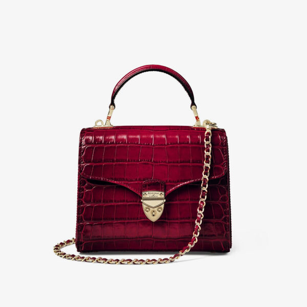 Сумка Mayfair миди из кожи с тиснением под кожу крокодила и верхней ручкой Aspinal Of London, красный
Сумка Mayfair миди из кожи с тиснением под кожу крокодила и верхней ручкой Aspinal Of London, красный