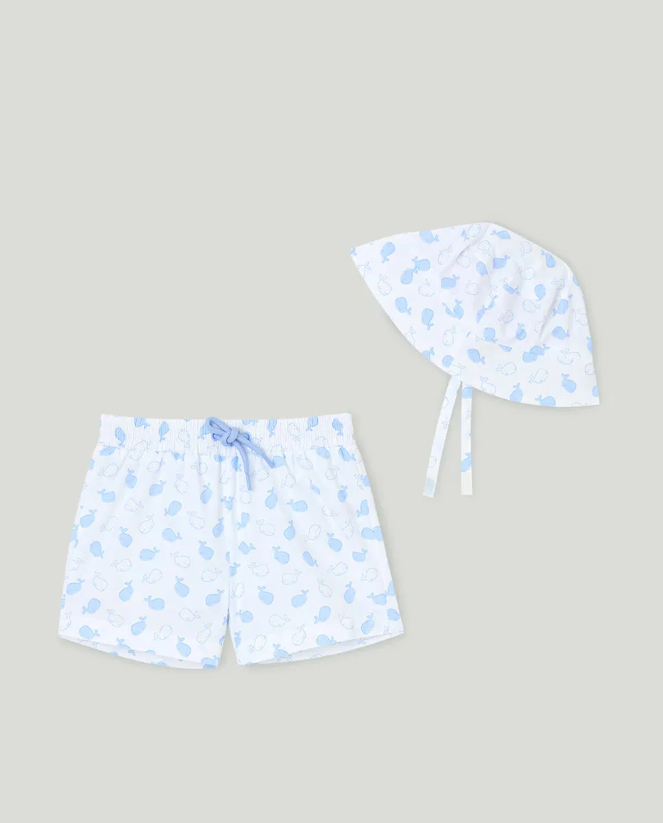 Комплект для мальчика с принтом кита Baby El Corte Inglés, синий
Комплект для мальчика с принтом кита Baby El Corte Inglés, синий