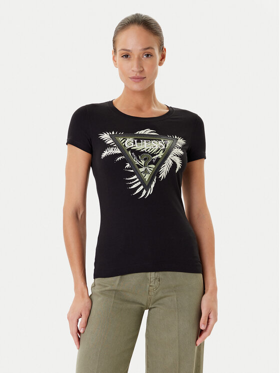 Футболка regular fit W5YI13 J1314 Guess, чёрный 
Футболка regular fit W5YI13 J1314 Guess, чёрный