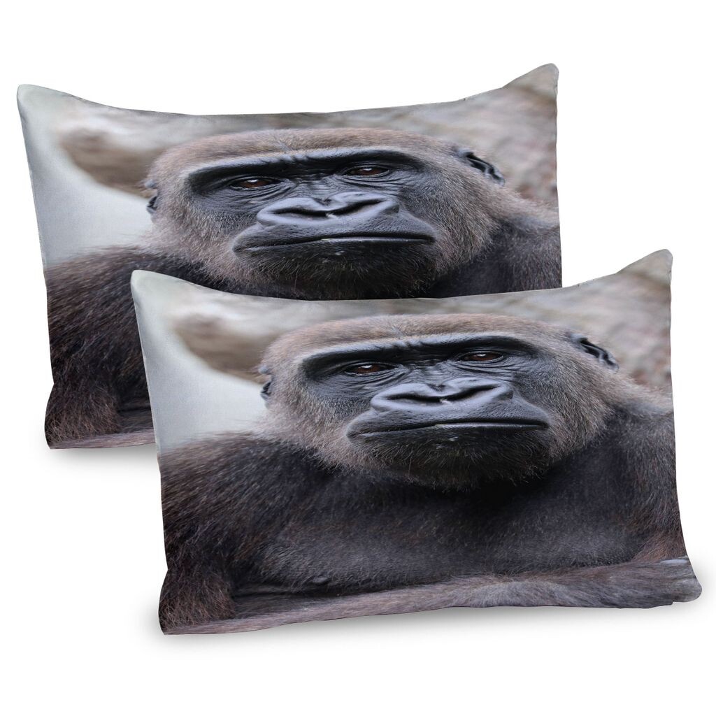 ABAKUHAUS Gorilla Чехлы для подушки, набор из 2 шт., изображение молодого человека крупным планом, чехол для подушки с декоративным принтом, 80 x 40 см, темно-серый умбра
ABAKUHAUS Gorilla Чехлы для подушки, набор из 2 шт., изображение молодого человека крупным планом, чехол для подушки с декоративным принтом, 80 x 40 см, темно-серый умбра