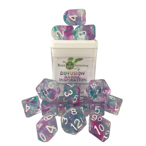 Аксессуары Role 4 Initiative R4I Dice w/ Arch'd4: Classes & Creatures: Diffusion - Bardic Inspiration (Special Reserve) (15)
Аксессуары Role 4 Initiative R4I Dice w/ Arch'd4: Classes & Creatures: Diffusion - Bardic Inspiration (Special Reserve) (15)