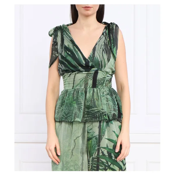 Блузка стандартного кроя с добавлением шелка Guess, зеленый
Блузка стандартного кроя с добавлением шелка Guess, зеленый