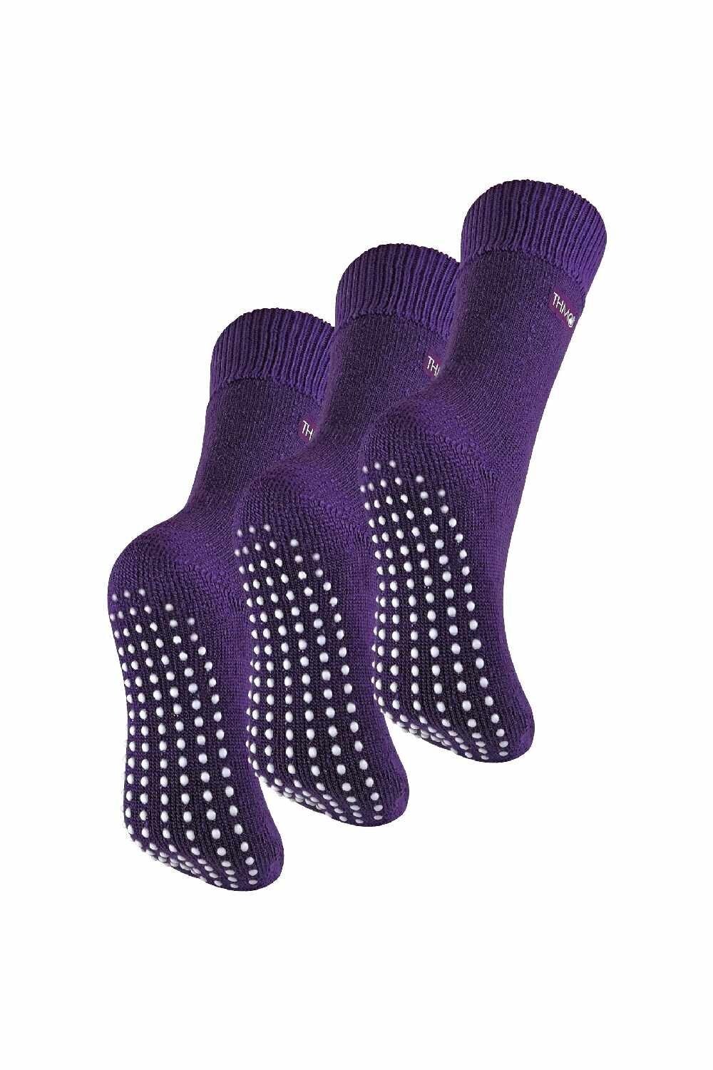 3 пары флисовых носков-тапочек | Дышащие термоноски для экипажа THMO, фиолетовый
3 пары флисовых носков-тапочек | Дышащие термоноски для экипажа THMO, фиолетовый