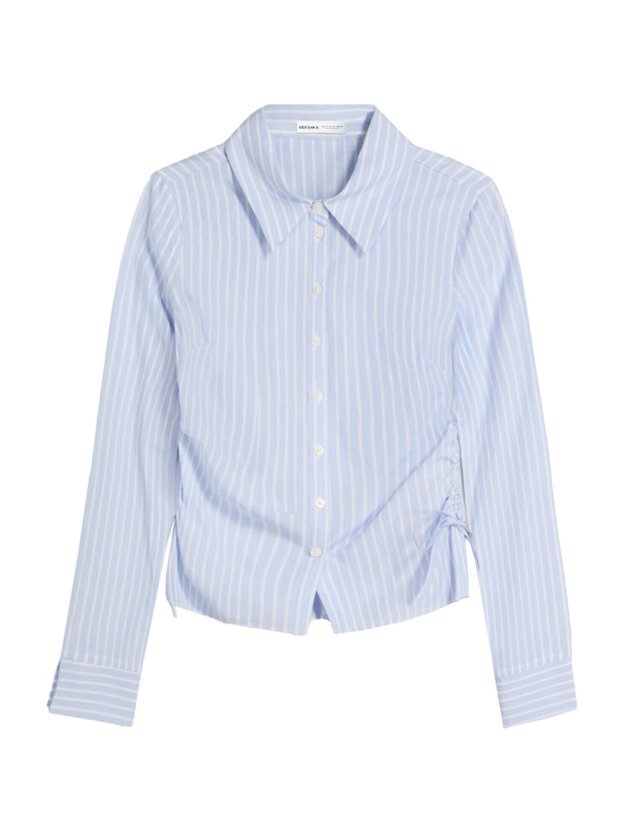 Блуза Bershka, пыльно-синий
Блуза Bershka, пыльно-синий