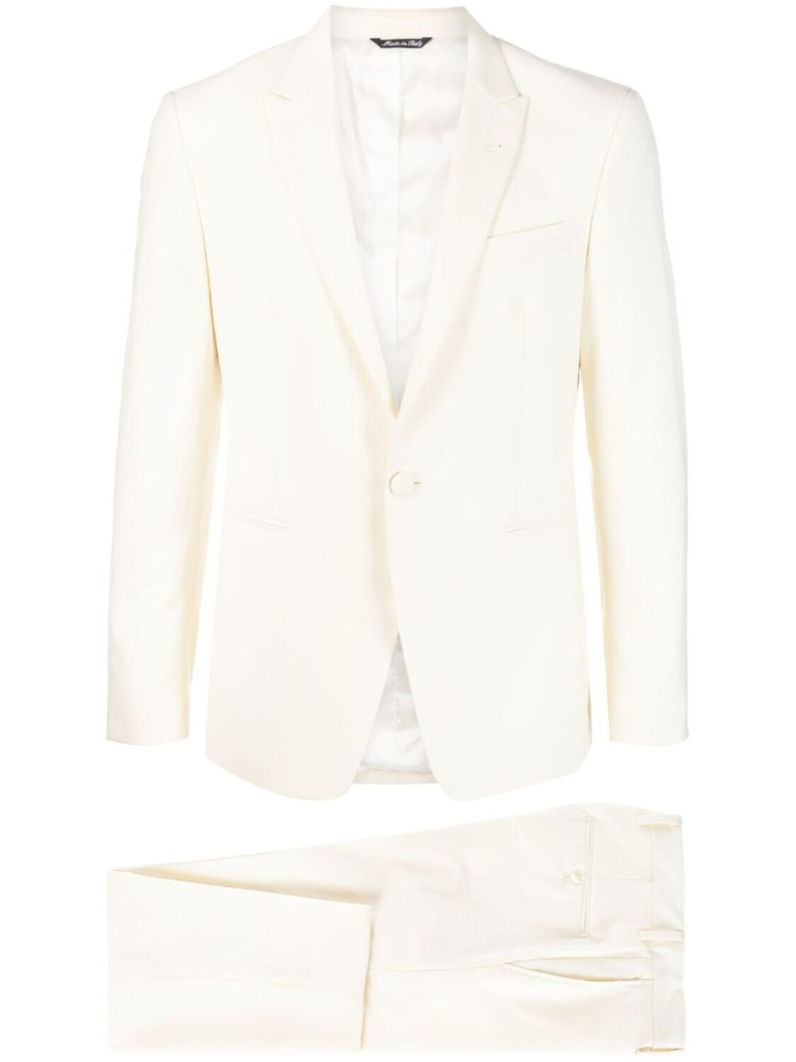 Костюм с однобортным пиджаком Reveres 1949, нейтральный цвет
Костюм с однобортным пиджаком Reveres 1949, нейтральный цвет