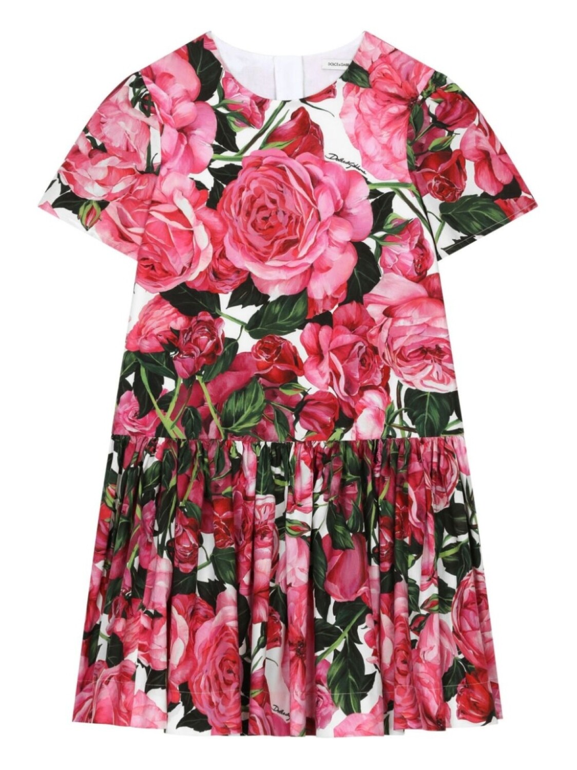 Dolce & Gabbana Kids поплиновое платье с цветочным принтом, розовый
Dolce & Gabbana Kids поплиновое платье с цветочным принтом, розовый
